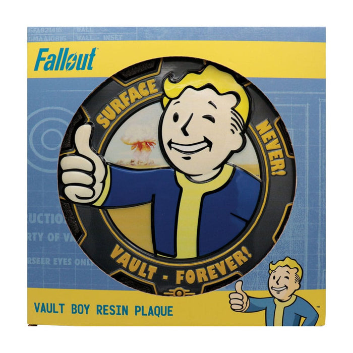 Fallout Vault Boy Resin Sign (Surface Never, Vault Forever)