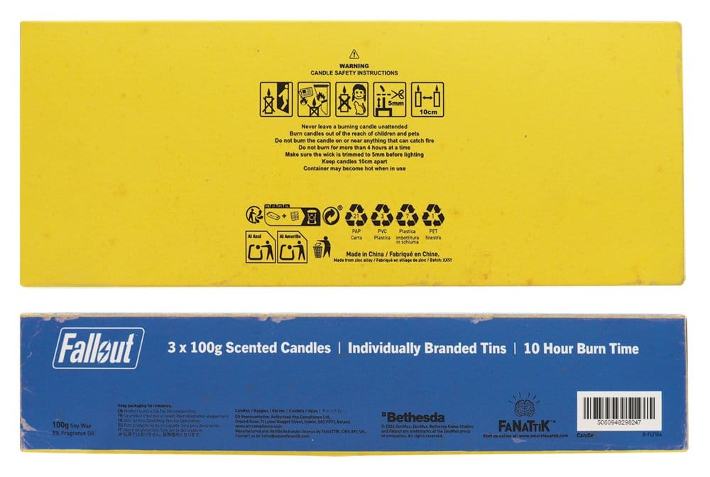 Fallout Scented Candle Set of 3 Vault Dweller's