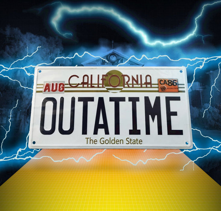 Retour vers le futur Plaque en métal Outatime