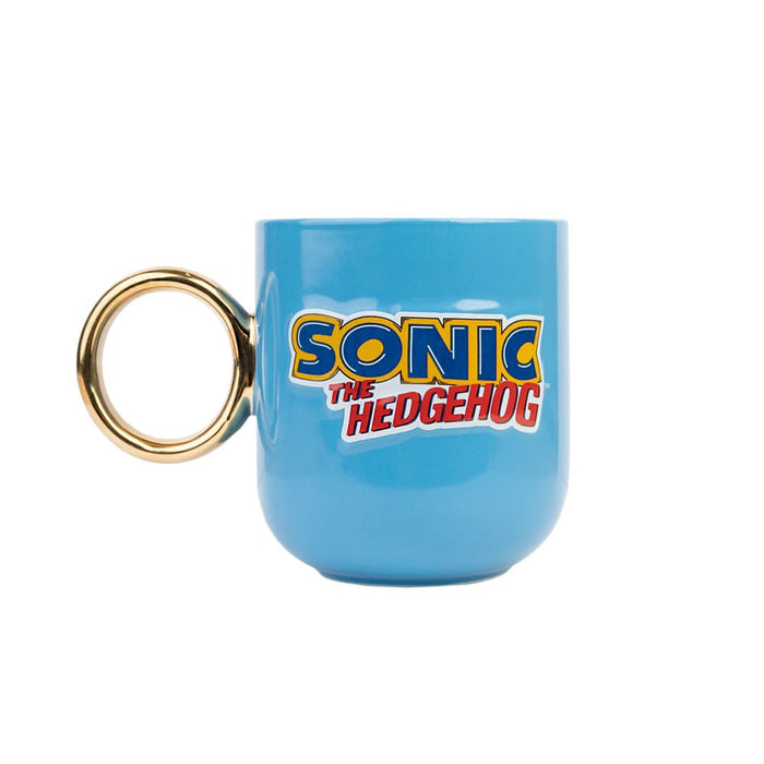 Sonic 3D-mok met gouden ring-handvat