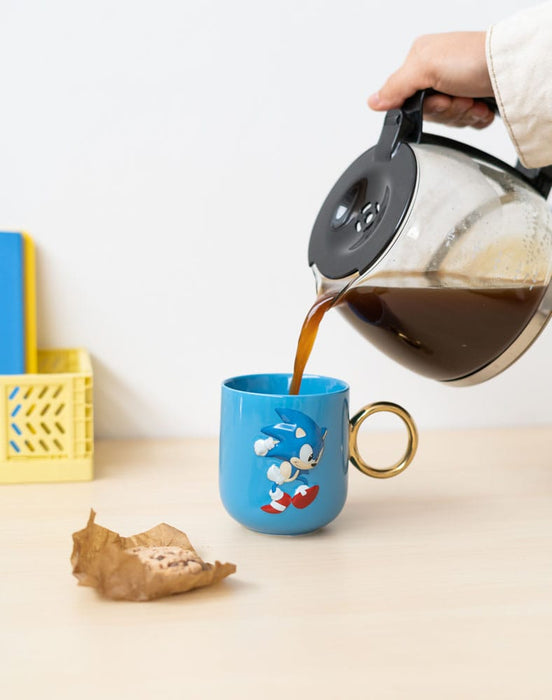 Sonic 3D-mok met gouden ring-handvat