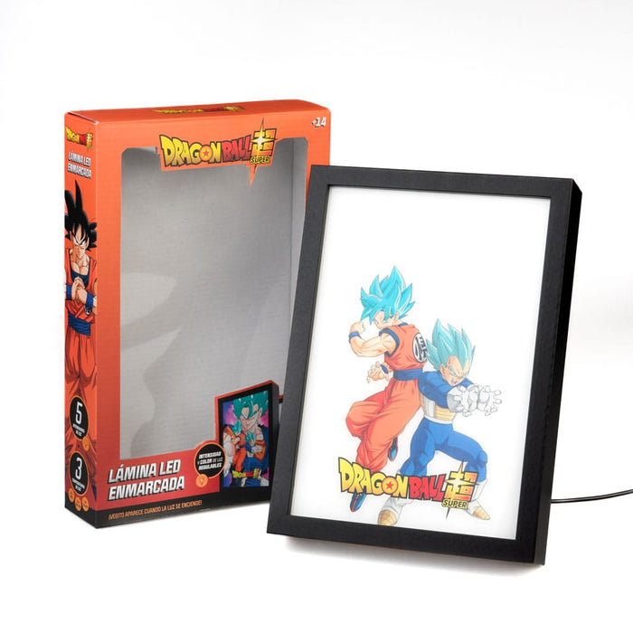 Dragon Ball Super LED Picture Goku & Vegeta (Framed)