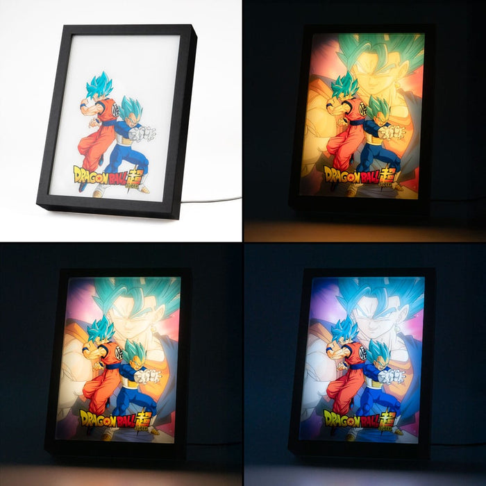 Dragon Ball Super LED Picture Goku & Vegeta (Framed)