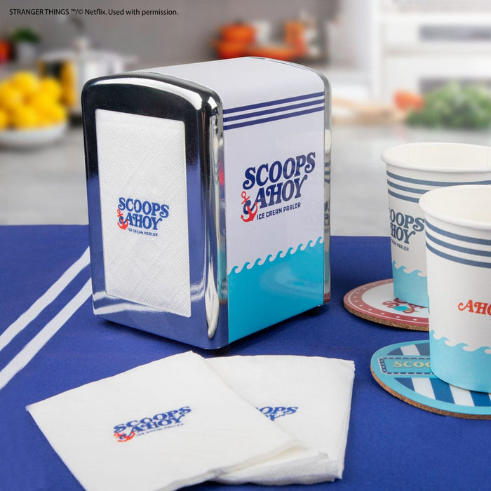 Stranger Things Scoops Ahoy Napkin Dispenser Set