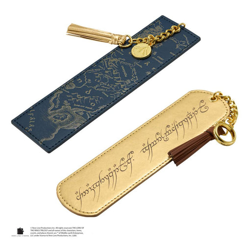 The Lord of the Rings Bladwijzerset Midden-aarde-kaart en Elfenschrift