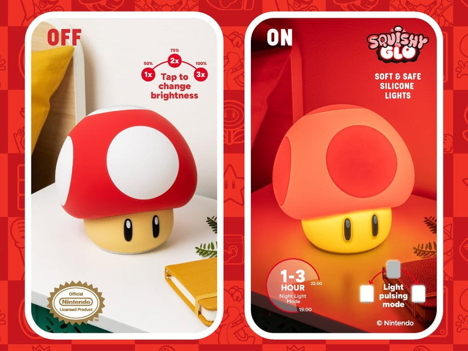 Lampe en silicone Super Mario Super Champignon