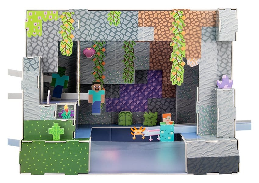 Minecraft 3D Model Kit Cave Scene