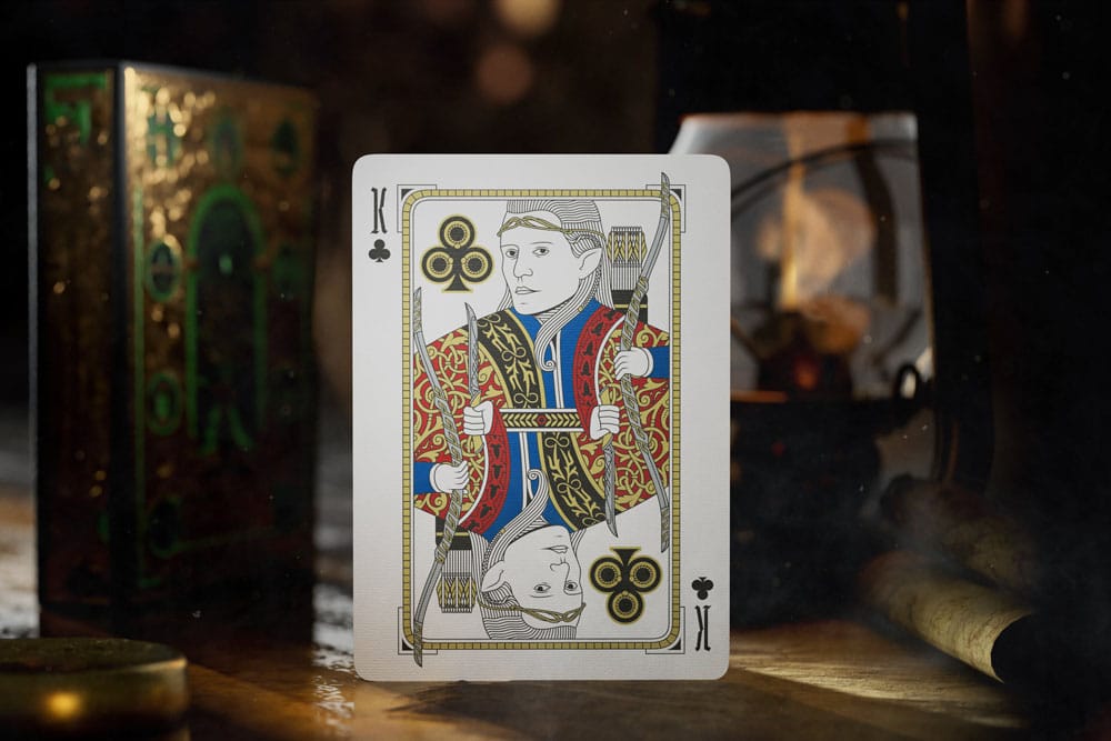 Jeu de cartes Le Seigneur des Anneaux à ornements dorés