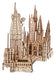 Harry Potter maquette en bois Château de Poudlard