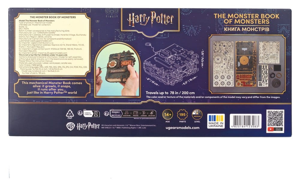 Harry Potter houten bouwpakket Het Monsterlijke Monsterboek