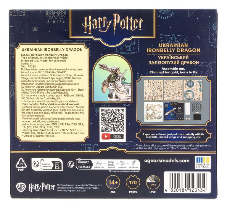 Harry Potter houten bouwpakket Oekraïense IJzerbuik